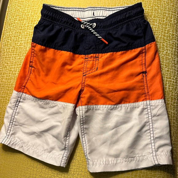 Cat & Jack Other - 2/$10 Cat & Jack Kids Swim Trunks - Navy, Orange, White